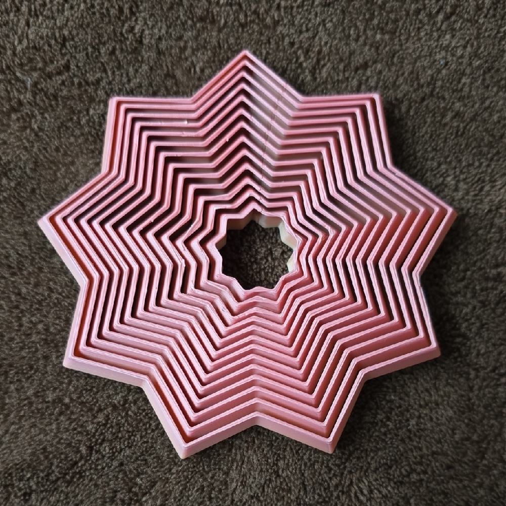 3D Printed Torando Fidget Star